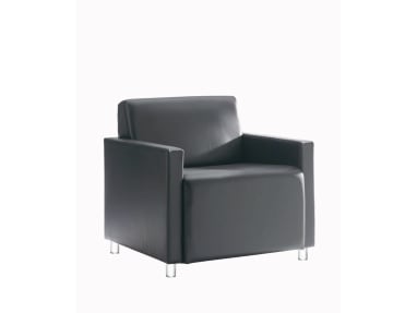 Black Coupe Lounge Armchair