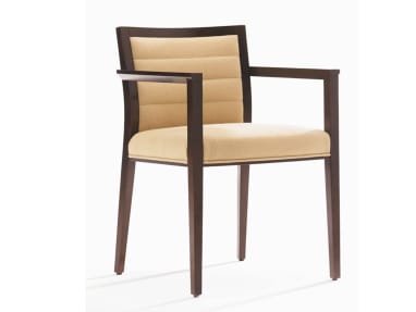 Brown Wood Frame and Cream Fully Upholstered Back Kathryn Guest Chair