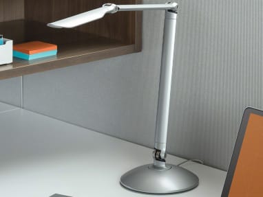 LED Linear Desktop personal task light on a desk