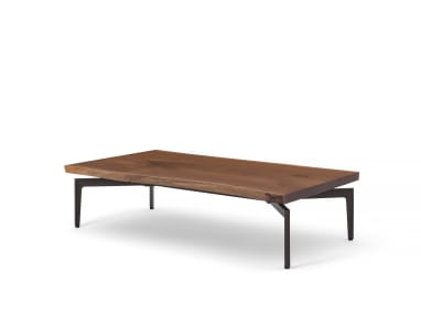 On-white image rectangular wooden Bassline table
