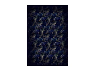 Ginko Leaf Blue Rectangle Moooi Carpets On White