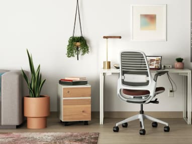 environment image showing Series 1 chair in work from home setting