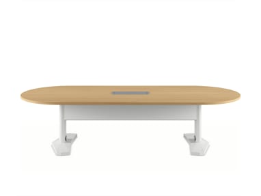 E-Table 2 Round Table with Veneer Base, 54"D