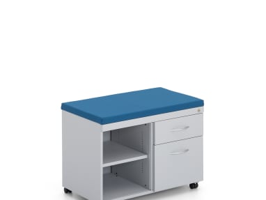 TS Mobile storage cart with blue cushion