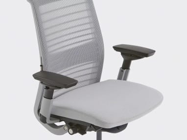 Think Chair with arms on white background