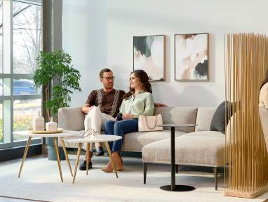 Patient waiting and lounge spaces that reflect the warmth of home rather than a sterile, clinical space can be conducive to calming patients and encourage more positive health outcomes.