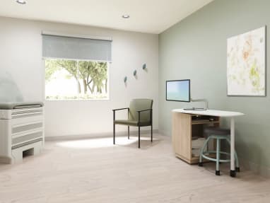 Clinician Rotating Desk