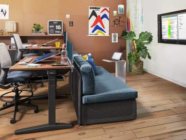 Steelcase Ology Desk in an office environment