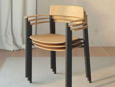 3 perxa chairs stacked