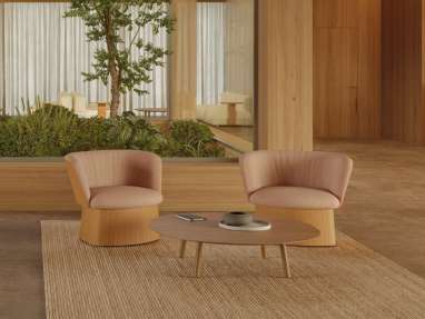 Viccarbe Manto lounge chair in a lounge environment