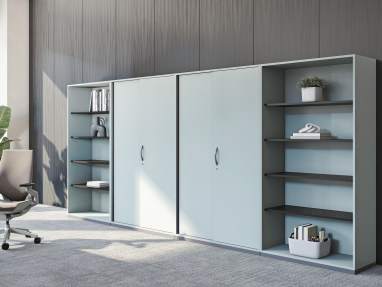 Steelcase Share It Lockers in office environment
