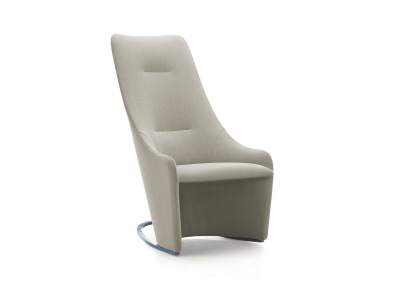 Nagi High Armchair on white background