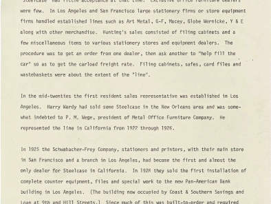 1925: Steelcase Dealer Sells First Banking Counter