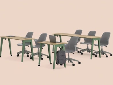 Lares tables on color background