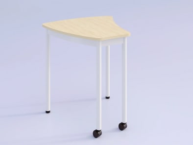 Vanerum Daisy table on a blue background