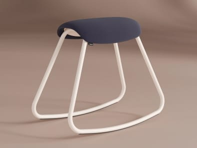 Steelcase Flex Rocker Stool on a brown studio background