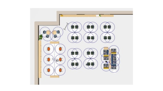 education library space floorplan view