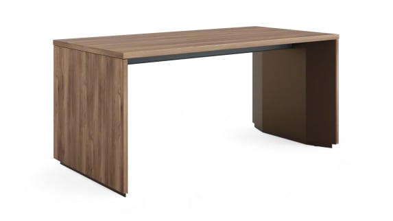 on white image of a dark brown Slim Leg desk