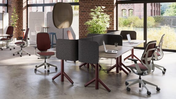 Steelcase Flex Height Adjustable Desk environment