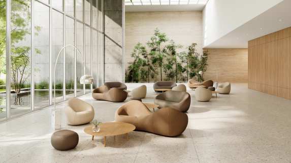 Coalesse Jean Nouvel Seating Collection in office environment