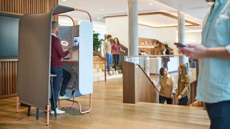 Steelcase Flex Kiosk in office Environment