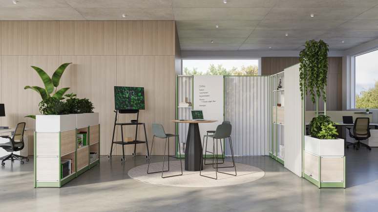 Steelcase Flex Active Frames Beyond in Office Environment