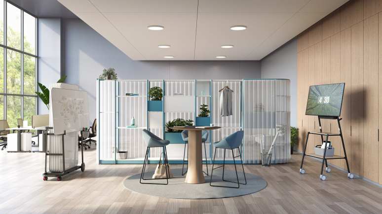 Steelcase Flex Active Frames Beyond in an office space environment