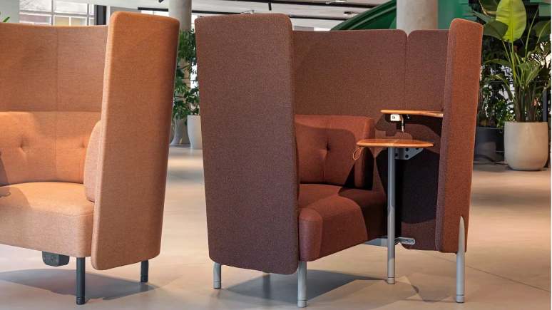 Orangebox Diggs pod in an office environment
