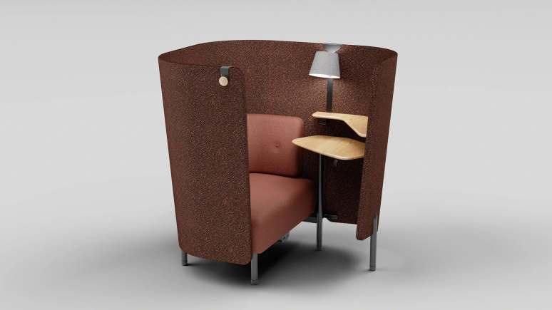 Orangebox Diggs pod on a grey background