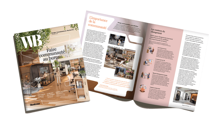 Work Better Magazine - Community at Work Open Spread on transparent background