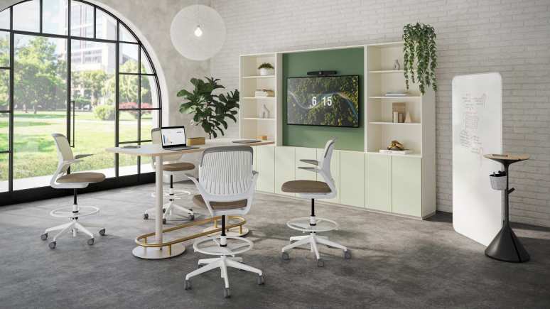 EMEA Share It Media Wall in an office environment