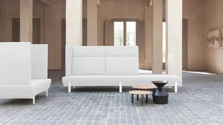EMEA Viccarbe Shape table in an lounge environment