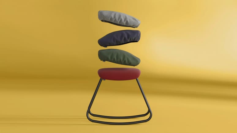 Steelcase Flex Rocker Stool in studio environment