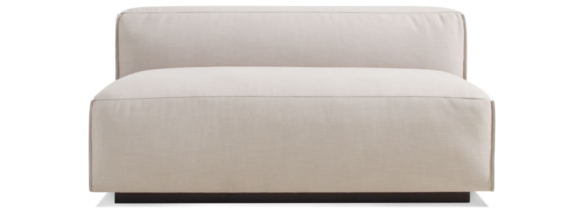 Blu Dot Cleon Armless Sofa On White
