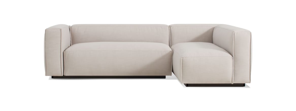 Blu Dot Cleon Small Sectional Sofa On White