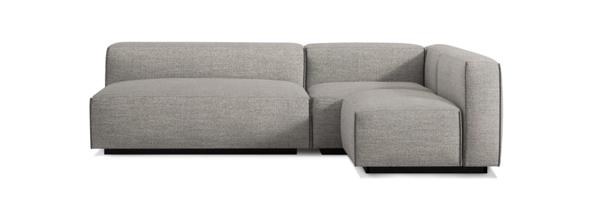 Blu Dot Cleon Medium Sectional Sofa On White