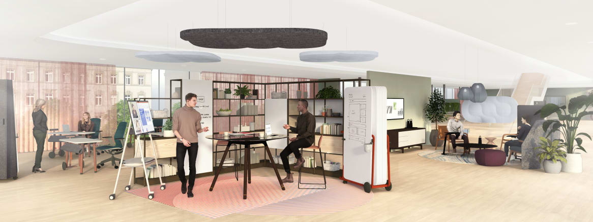 Work Better collaboration spaces illustration