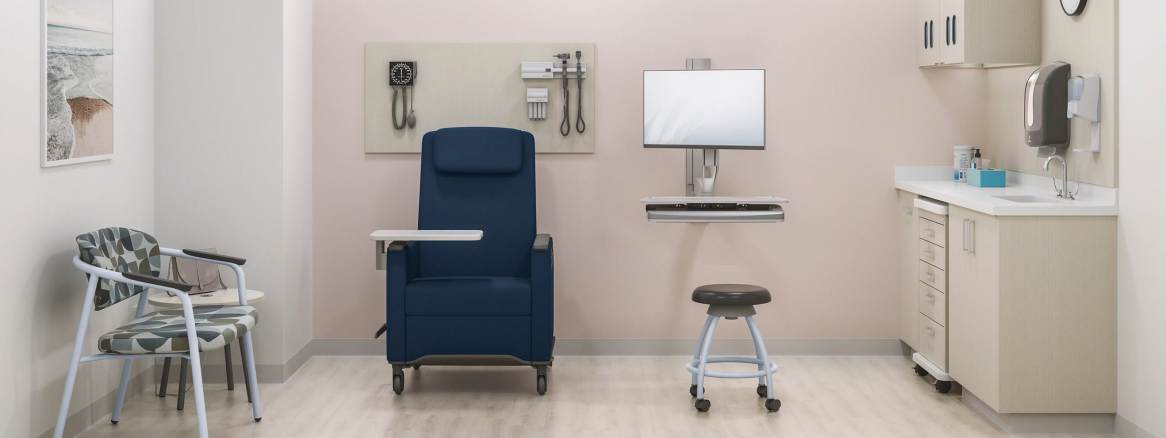 Steelcase Health, Exam