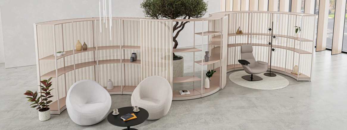 EMEA - Steelcase Flex Active Frames in a lounge environment