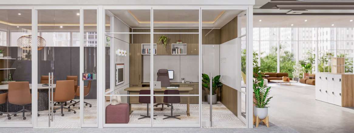 Private office setting page banner image