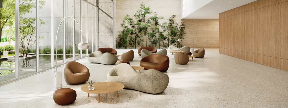 Coalesse Jean Nouvel Seating Collection in lounge environment
