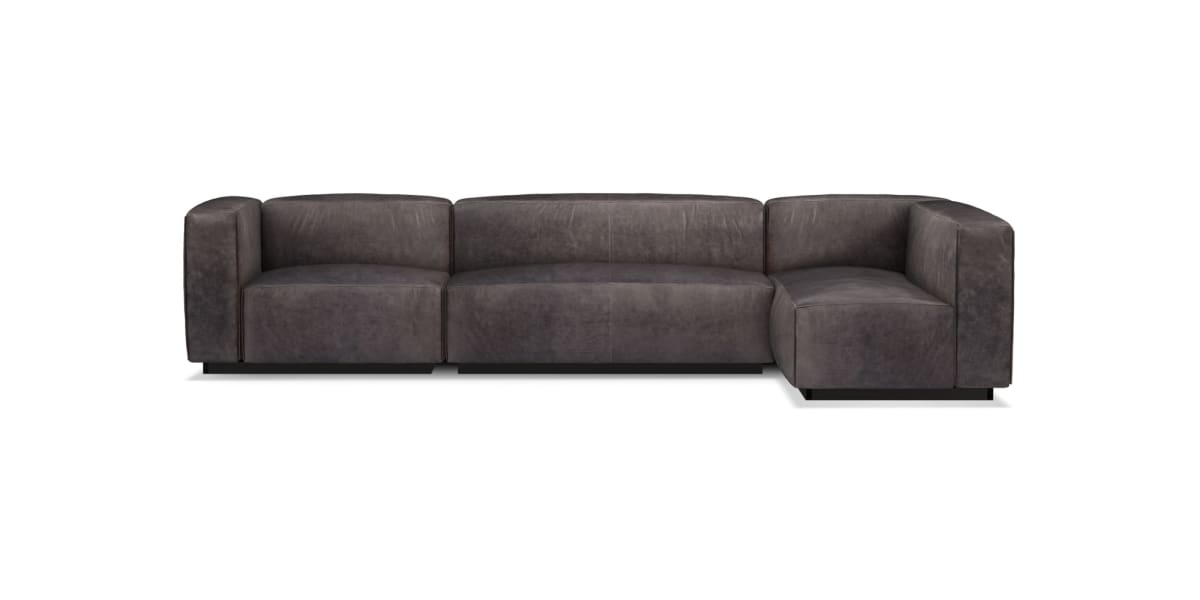 Blu Dot Cleon Medium+ Leather Sectional Sofa