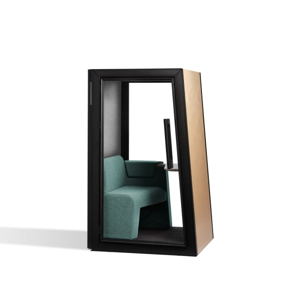 PHONE BOOTH L Office booth with built-in lights By Kettal