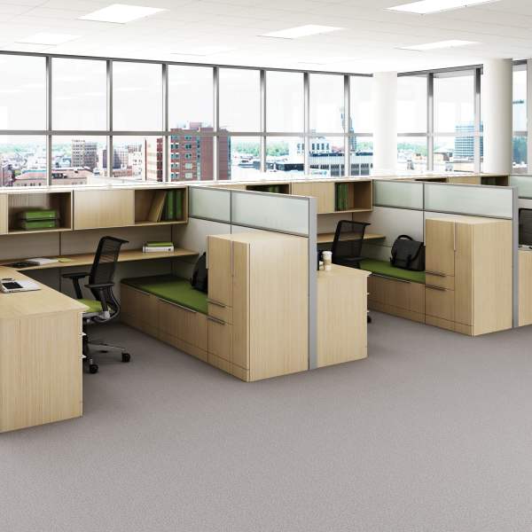 Steelcase Modular Workstations Currency Modular Desk System with Storage | Steelcase