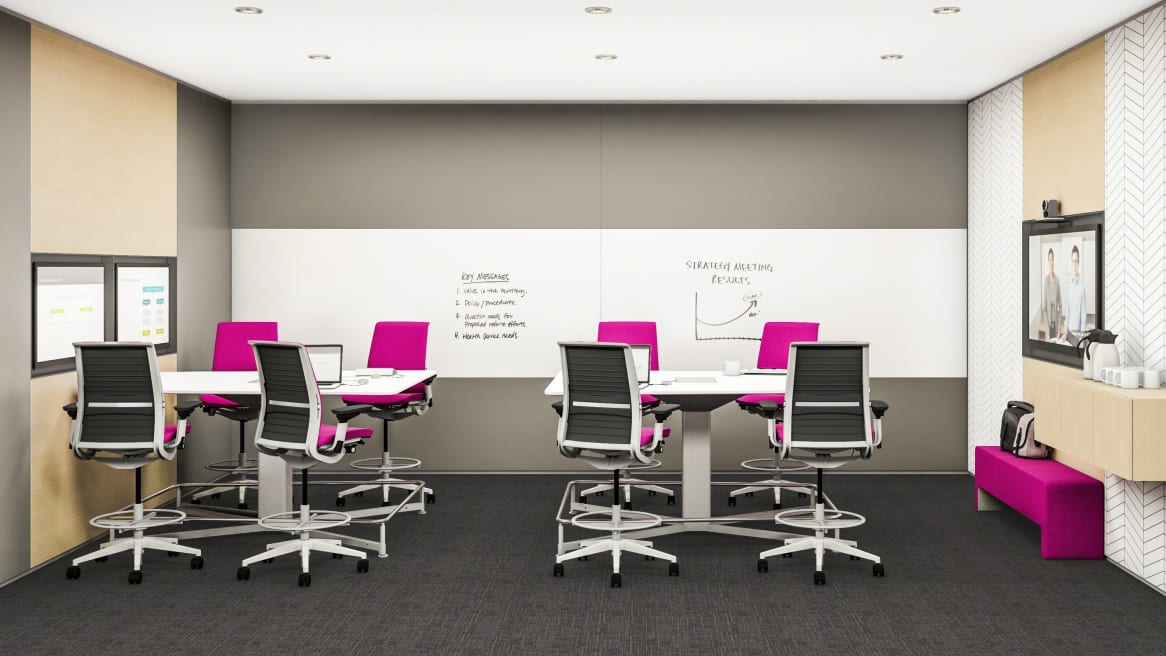 Think stools in the Innovation Center meeting zone