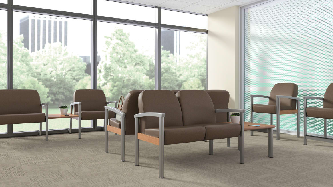 Outlook Jarrah seating in a waiting room