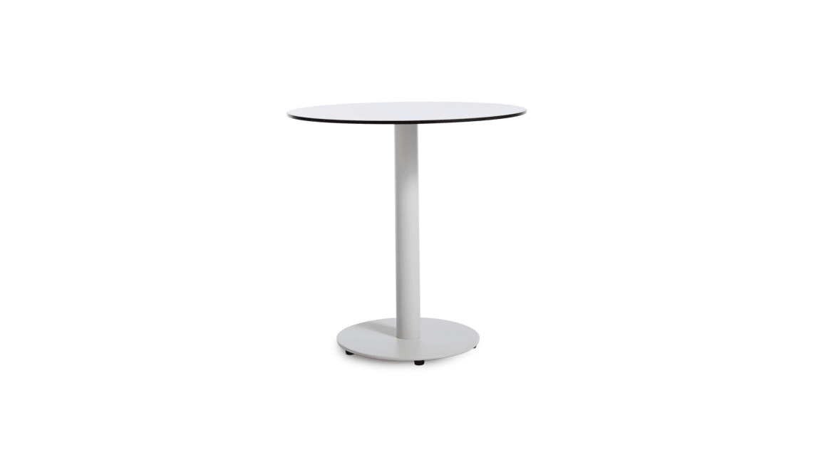 Blu Dot Skiff Outdoor Cafe Table on white