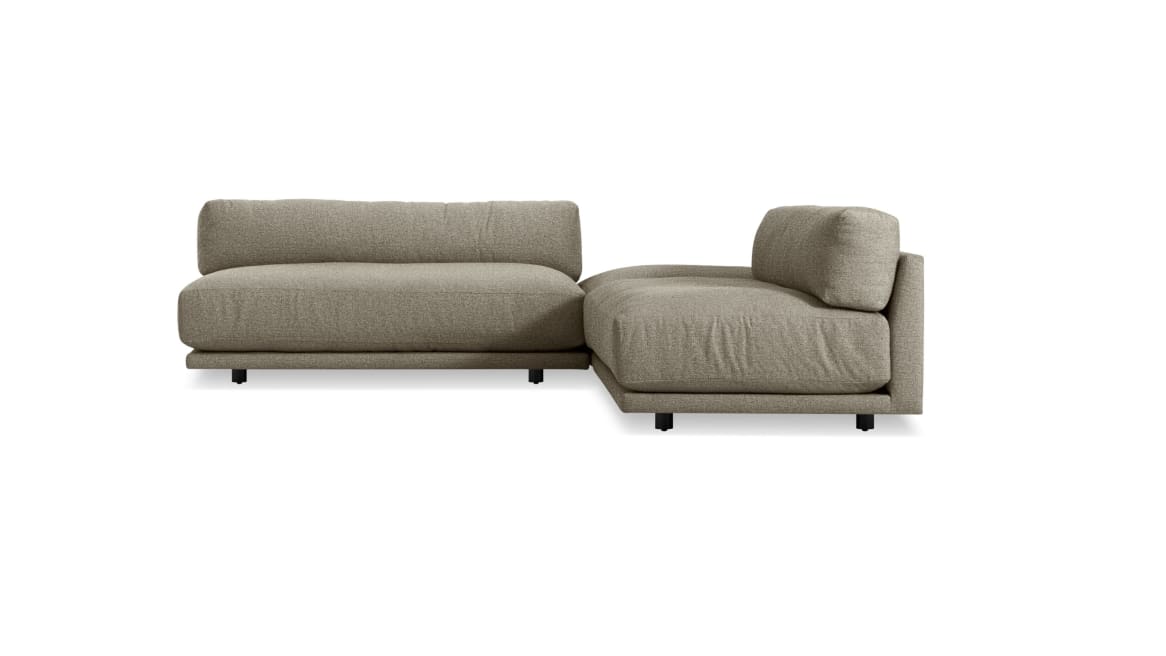 Blu Dot Sunday L Sectional Small On White