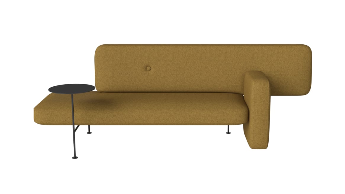 Bolia Pebble Sofa with table and left armrest