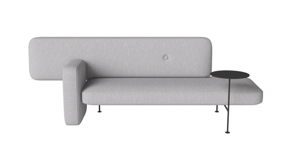 Bolia Pebble Sofa with table and right armrest